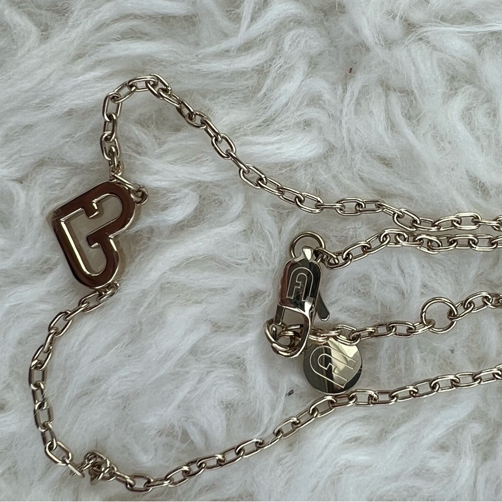 Furla Gold Heart Link Necklace - Picture 3 of 8